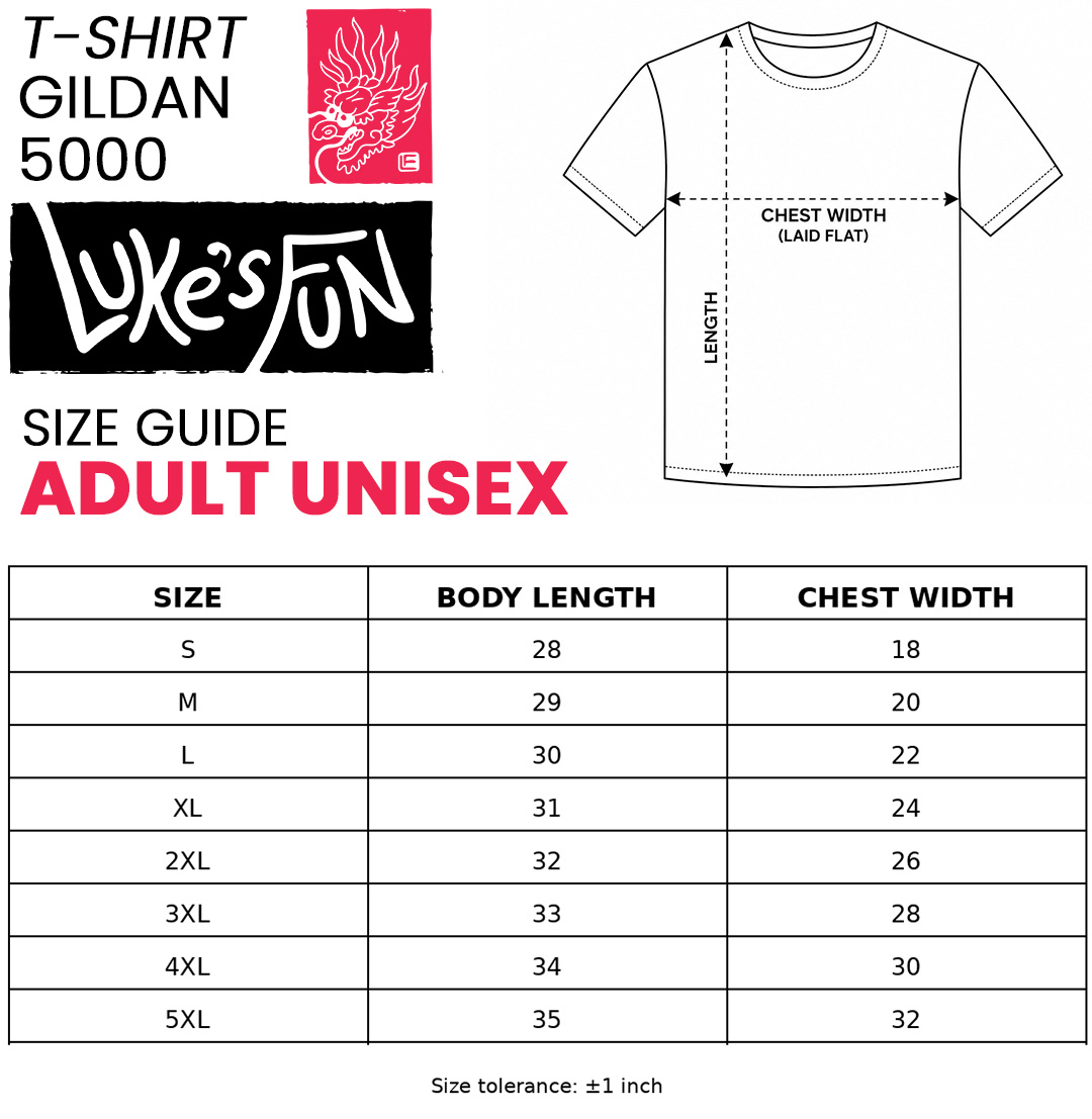 Size guide chart 1