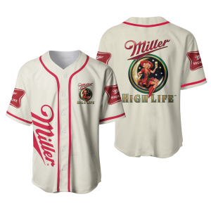 Miller Highlife Beer Baseball Jersey