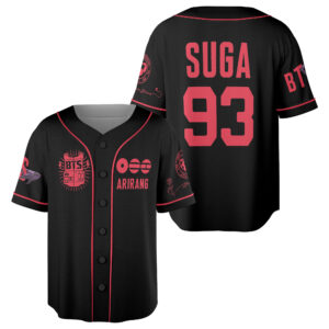 Personalized Custom BTS WORLD TOUR 'ARIRANG' 2026 Black Edition Baseball Jersey