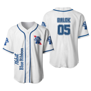Personalized Pabst Blue Ribbon Baseball Jersey