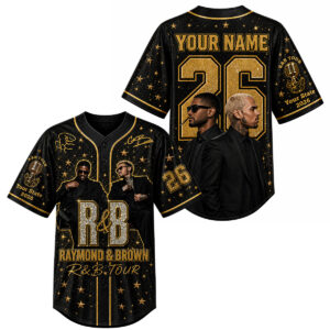 Personalized Chris Brown Tour 2026 Unisex Gift Baseball Jersey