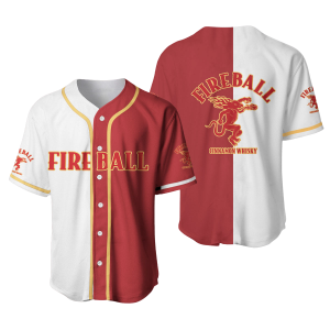 FireBall Cinnamon Whisky Baseball Jersey