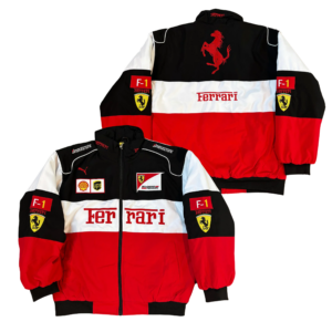 Ferrari Racing Jacket F1 NASCAR Bomber Vintage Streetwear Unisex Gift Tricolor