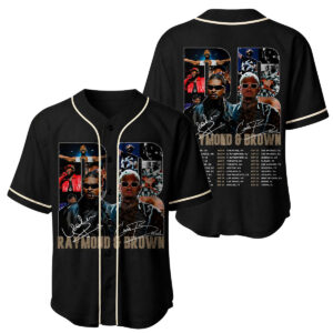 Chris Brown R&B Tour Tracklist Baseball Jersey