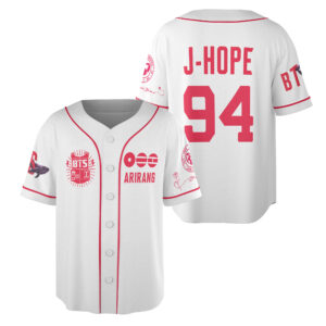 Personalized Custom BTS WORLD TOUR 'ARIRANG' 2026 White Edition Baseball Jersey