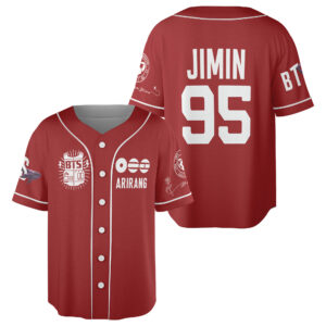 Personalized Custom BTS WORLD TOUR 'ARIRANG' 2026 Red Edition Baseball Jersey