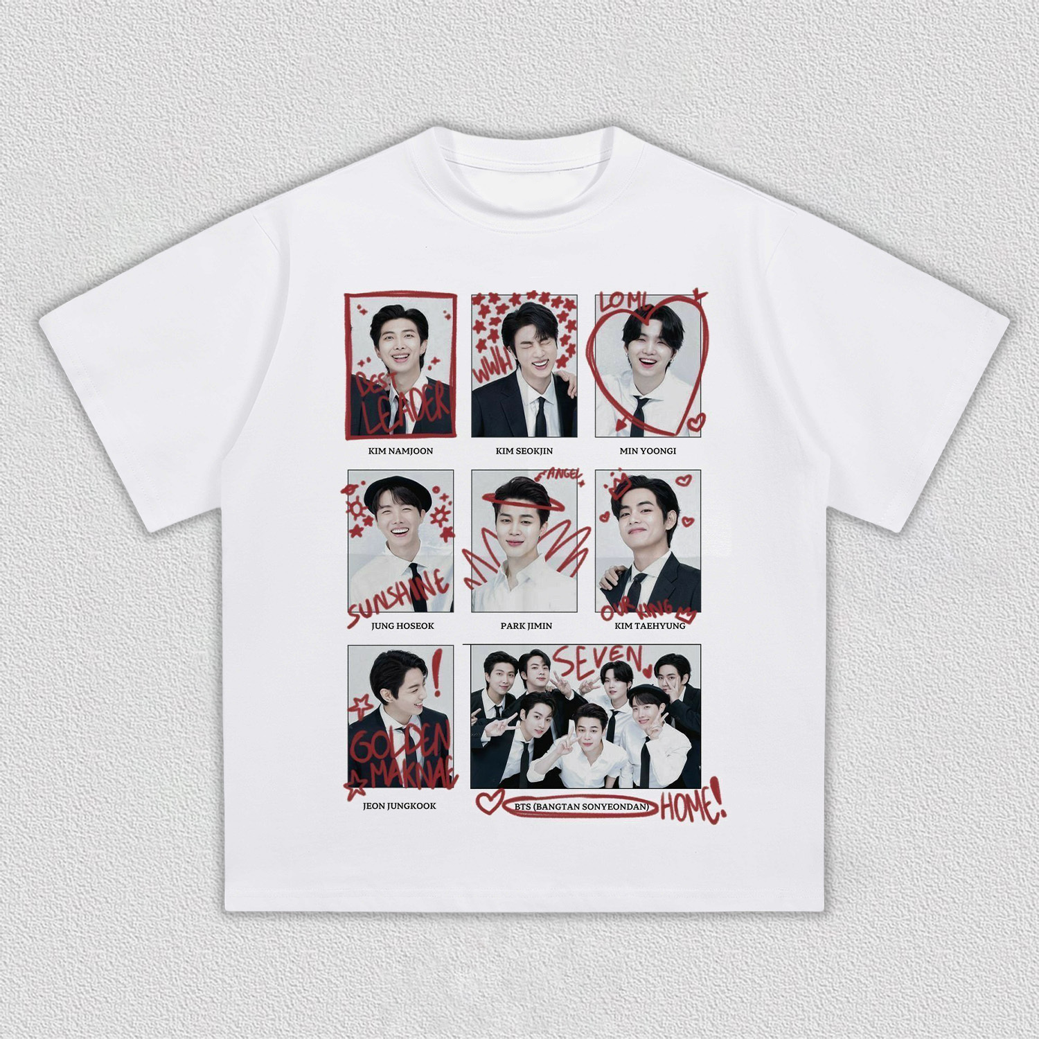 BTS OT7 Scrapbook Vintage Shirt