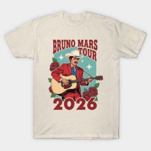 Bruno Mars The Romantic Tour 2026 Vintage 4 Shirt