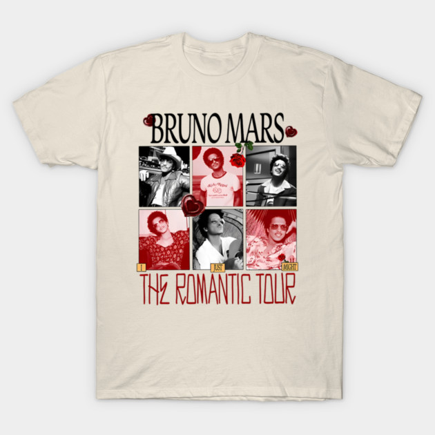 Bruno Mars The Romantic Tour 2026 Vintage 8 Shirt