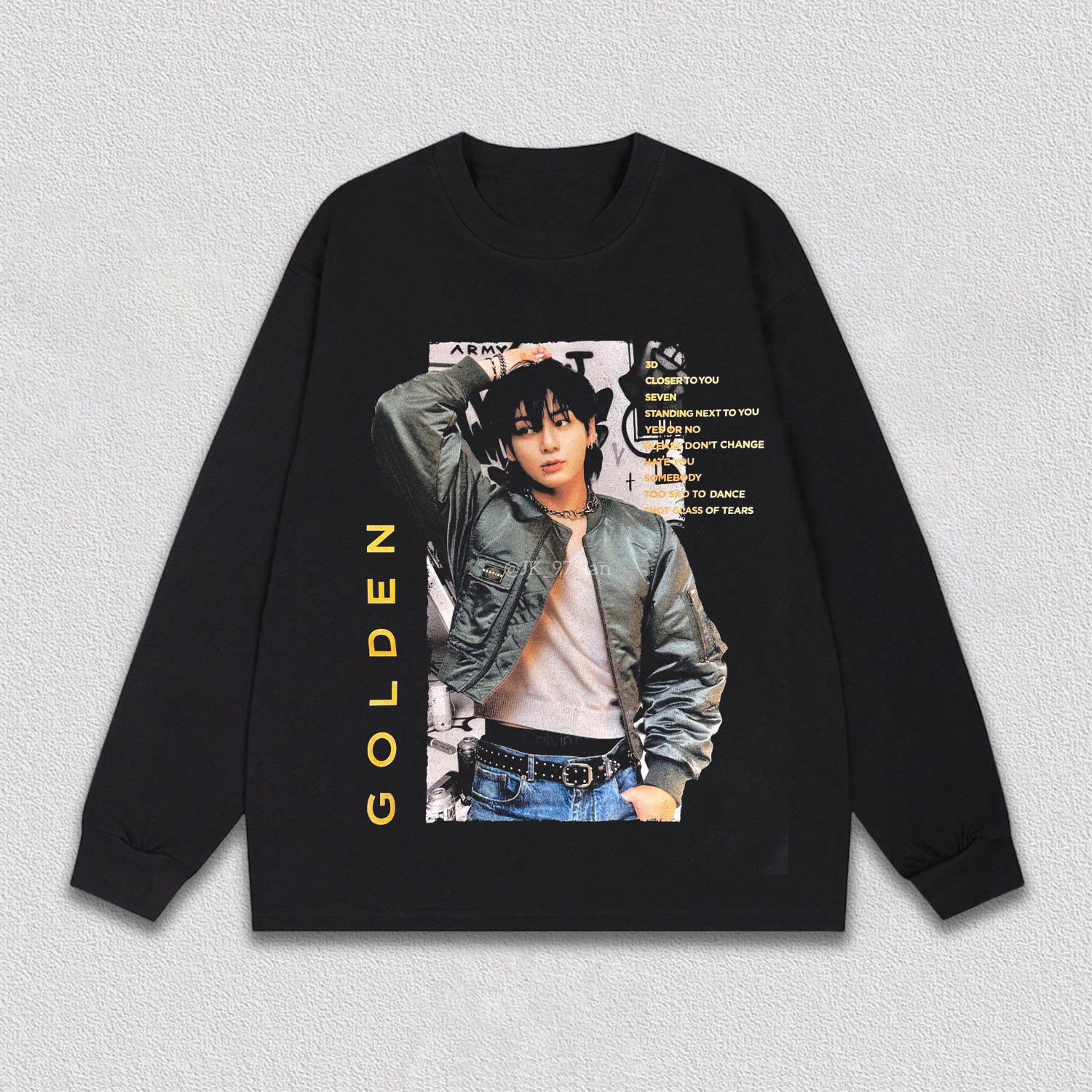 BTS Jungkook Golden Album Vintage Shirt - Image 2
