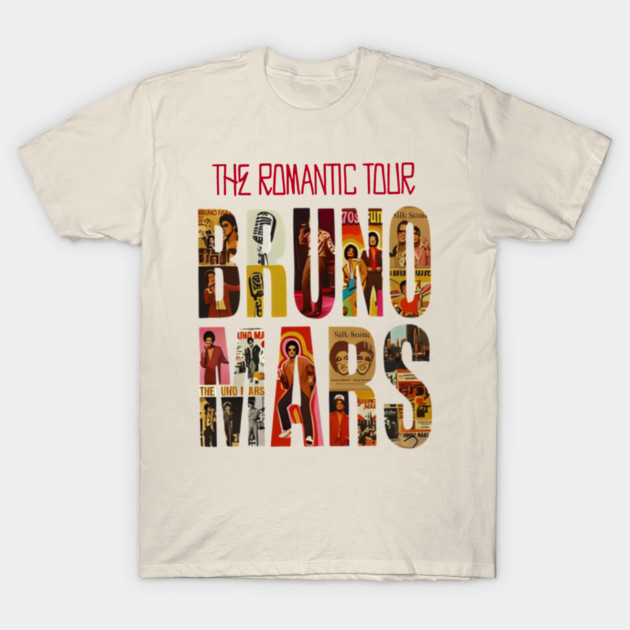 Bruno Mars The Romantic Tour 2026 Vintage 1 Shirt - Image 2