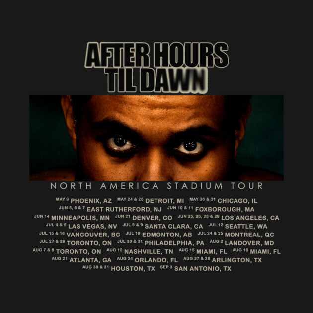 The Weeknd After Hours Til Dawn Tour 2026 1.3 Shirt - Image 2