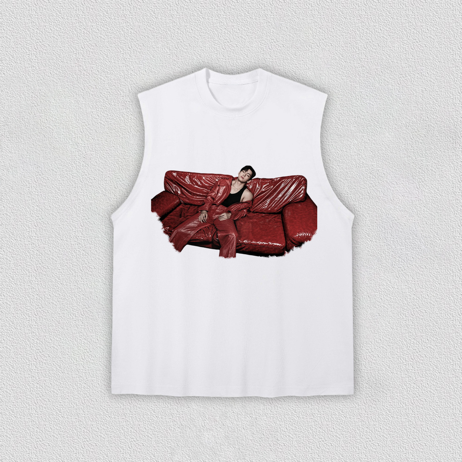 BTS V Red Sofa Vintage Shirt - Image 3