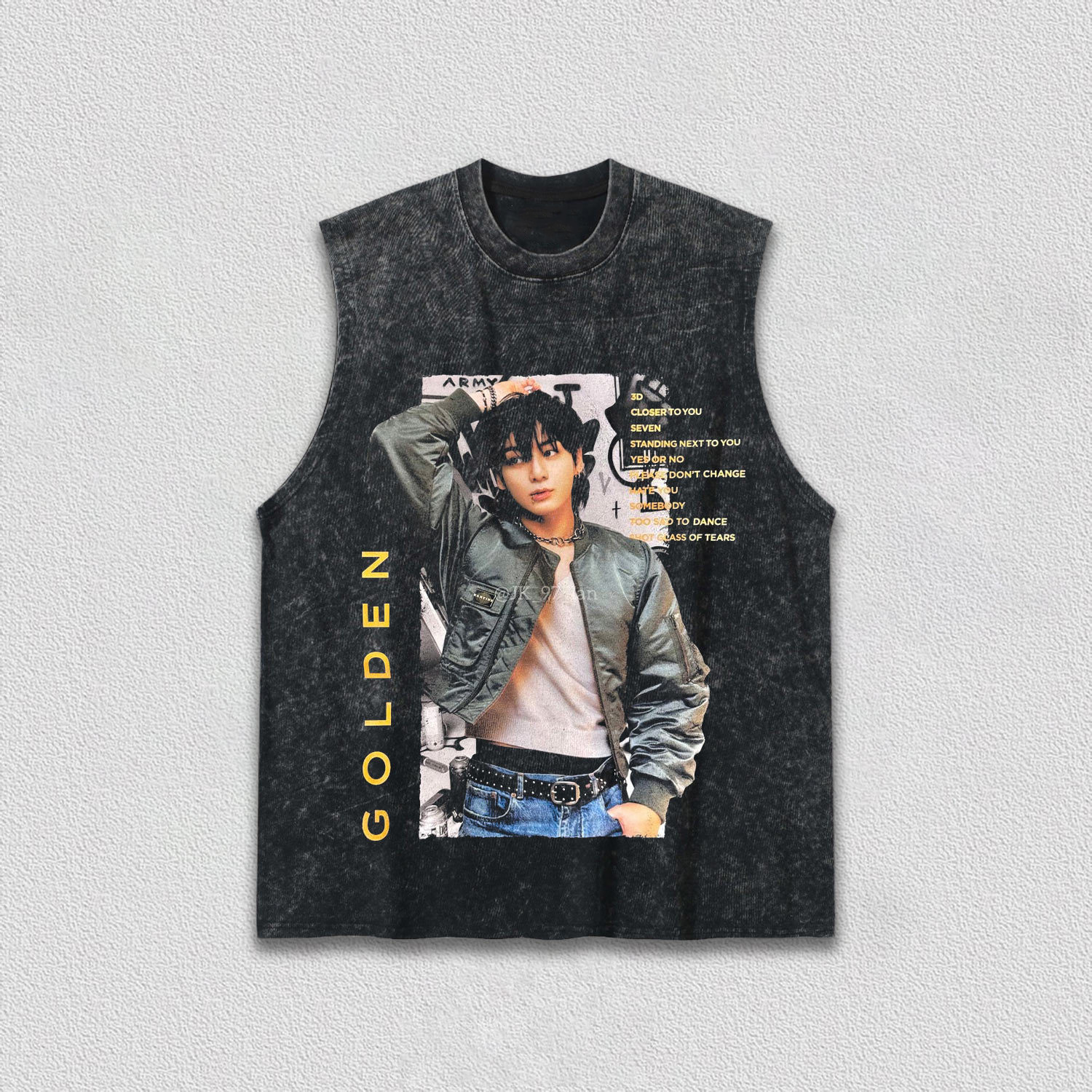 BTS Jungkook Golden Album Vintage Shirt - Image 3
