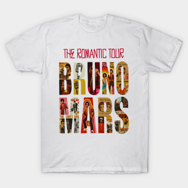 Bruno Mars The Romantic Tour 2026 Vintage 1 Shirt - Image 3