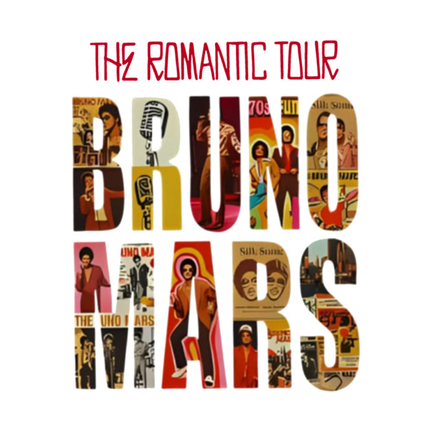 Bruno Mars The Romantic Tour 2026 Vintage 1 Shirt - Image 4