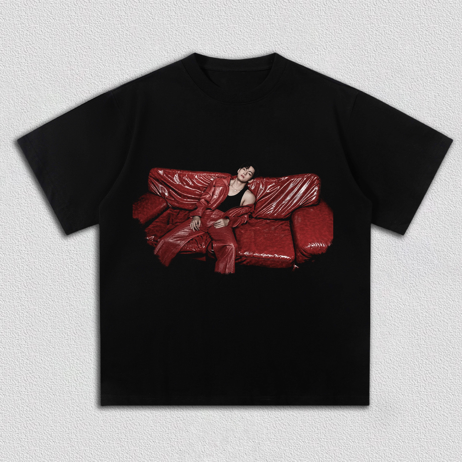 BTS V Red Sofa Vintage Shirt - Image 4