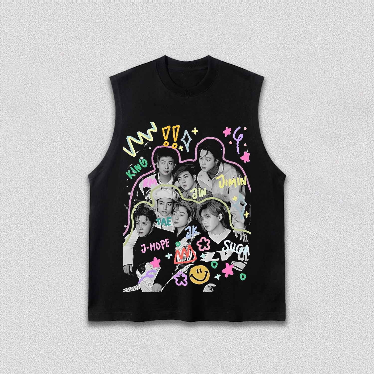 BTS Cute Doodle Vintage Shirt - Image 6