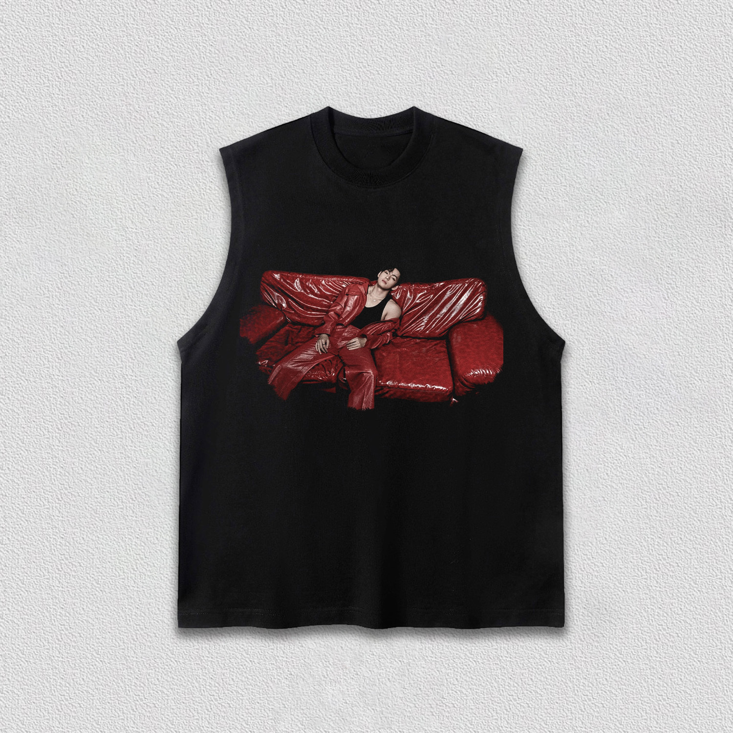 BTS V Red Sofa Vintage Shirt - Image 6