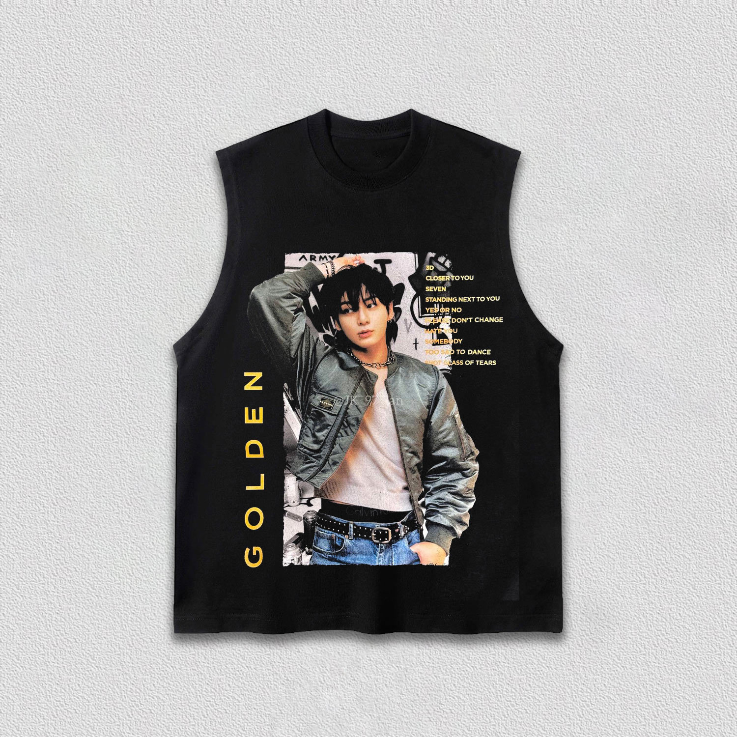 BTS Jungkook Golden Album Vintage Shirt - Image 6