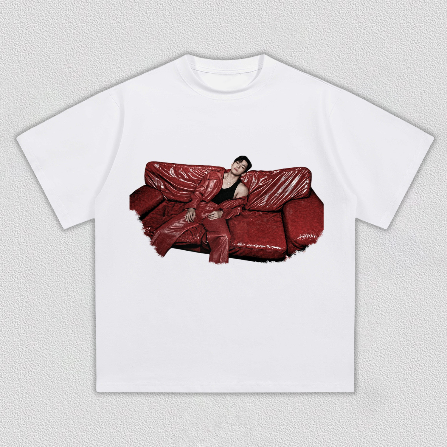 BTS V Red Sofa Vintage Shirt - Image 7