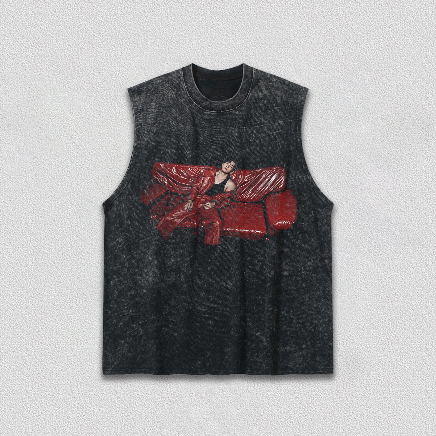 BTS V Red Sofa Vintage Shirt - Image 9