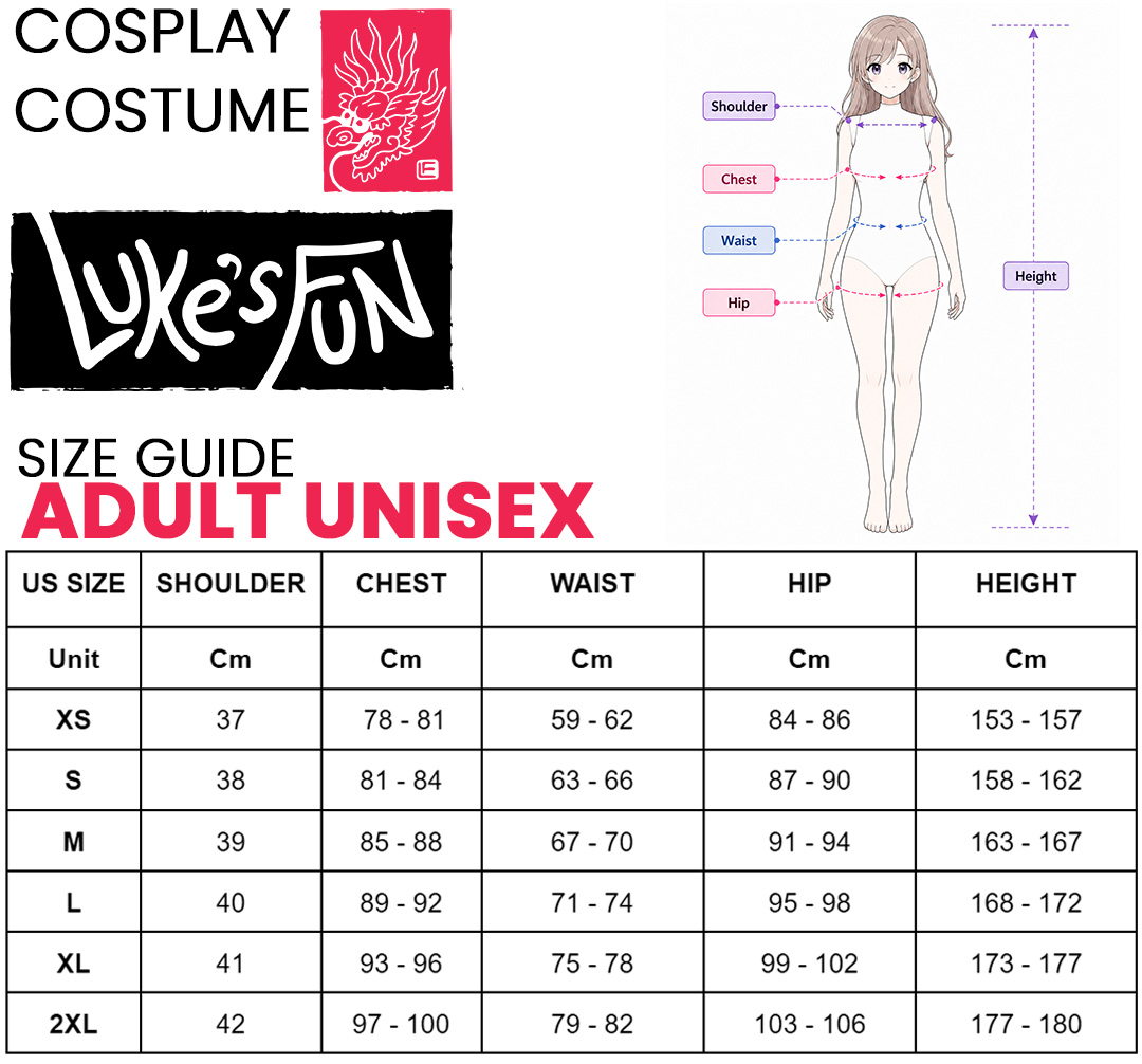 Size guide chart 1