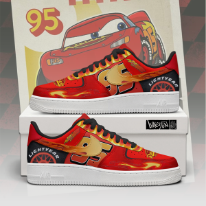 Mc Queen V1 - Lightning Mcqueen AF1 Shoes