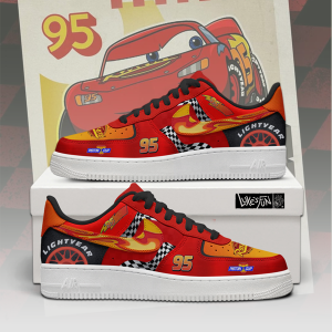 Mc Queen V2 - Lightning Mcqueen AF1 Shoes